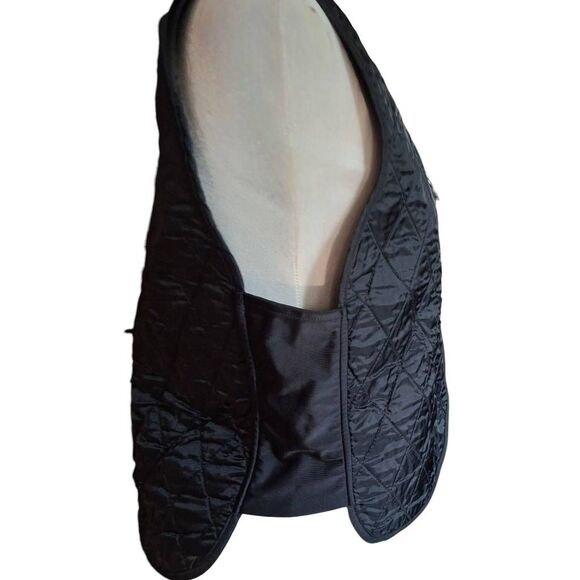 Harley-Davidson Women’s Quilted Riding Vest | Size Small | Black Zip Front Biker - Picture 3 of 9